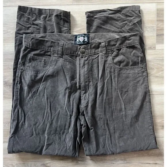 36 x 30 Mens Dark Brown Cotton Corduroy Pants Lions Crest by English Laundry - Picture 5 of 8